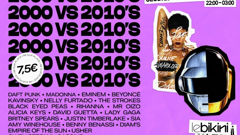 Soirée 2000 vs 2010's
